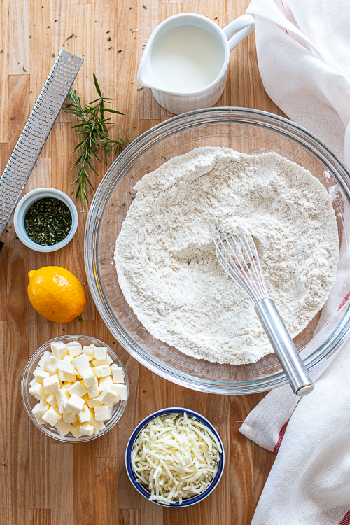 These quick, easy Savory Rosemary-Lemon Biscuits deliver a light-textured, buttery biscuit with a satisfying citrus-rosemary flavor. 