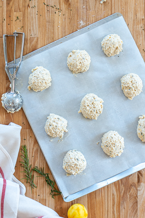 These quick, easy Savory Rosemary-Lemon Biscuits deliver a light-textured, buttery biscuit with a satisfying citrus-rosemary flavor. 