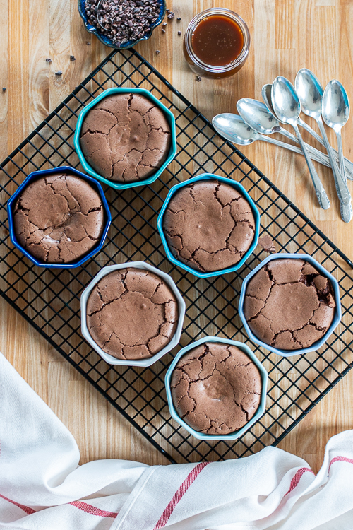 Deceptively simple and endlessly versatile, these indulgent Bittersweet Chocolate Cakes contain just five basic ingredients and can be ready in about 40 minutes.