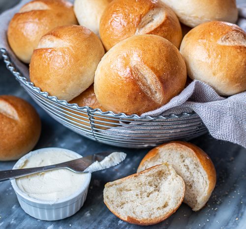 Crusty French Bread Rolls - Dinner, then Dessert